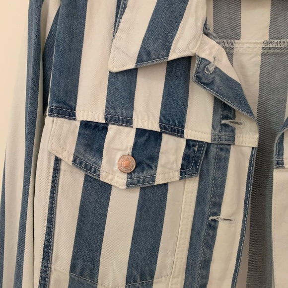 Striped denim jacket - Picture 2 of 6